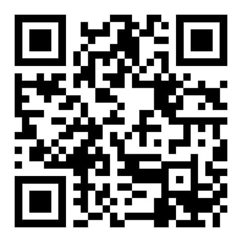QR code with three position markers in the corners used for scanning and decoding digital information